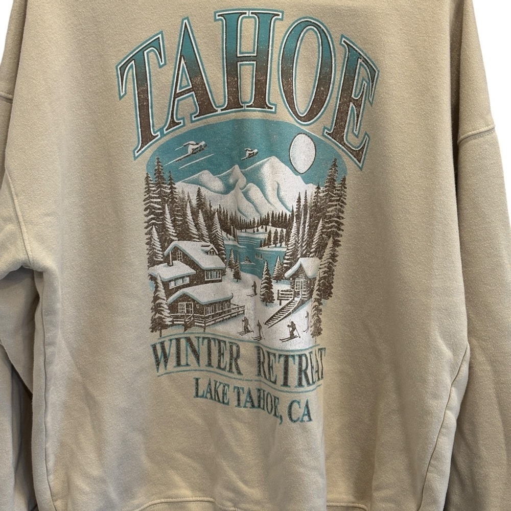 State of Mine Size Large Sweatshirt Tahoe Winter Retreat Tahoe, CA - Picture 2 of 4